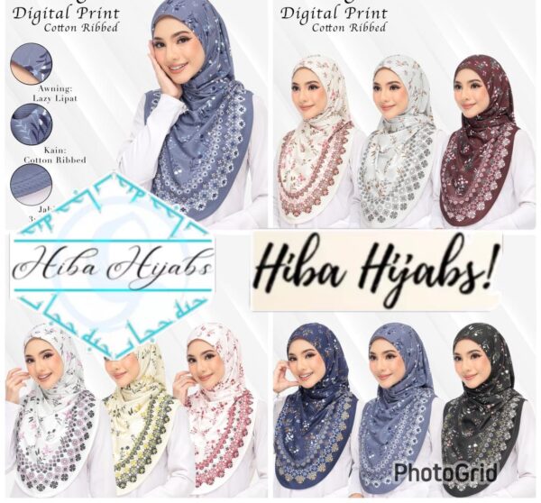 Digital twist Hijab