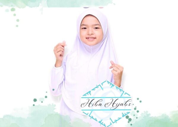 White school Elastic Hijab