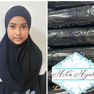 Black school Elastic Hijab