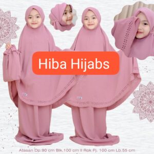 Kids Umrah Prayer Set With skirt+ hijab+pouch