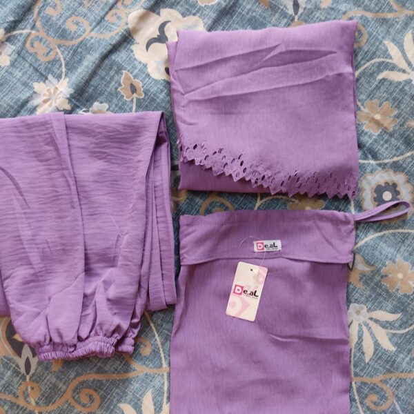 Kids Umrah Prayer Set With skirt+ hijab+pouch - Image 2