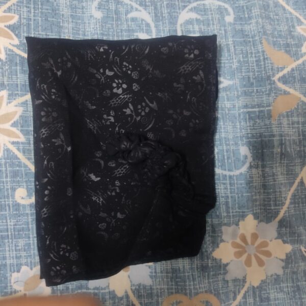 printed chiffon elastic naqab - Image 4