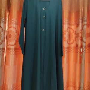 nida fabric coat style pocket abaya
