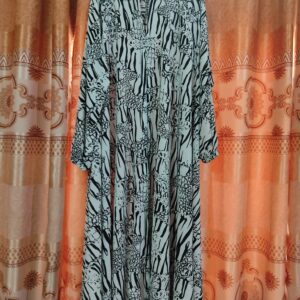 Digital Printed Full Gher georgette abaya