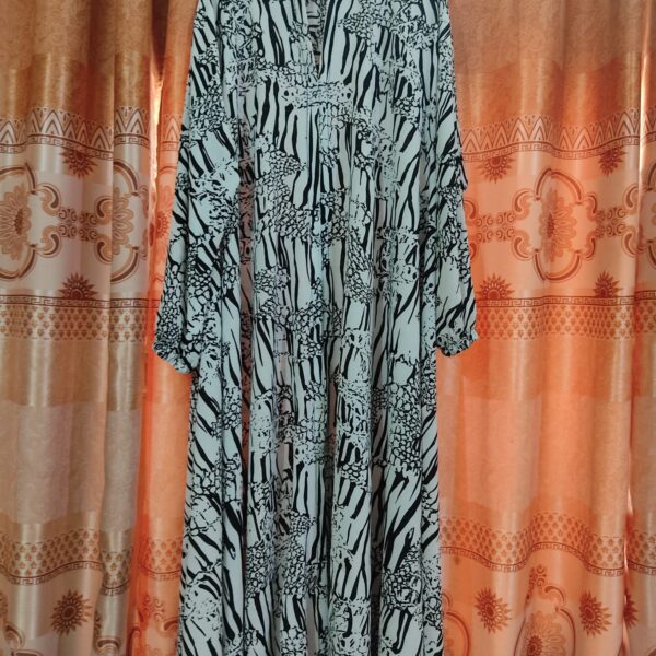 Digital Printed Full Gher georgette abaya