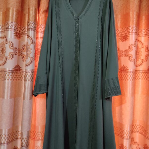 Stone works full gher party wear abaya