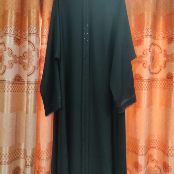 Stone works full gher party wear abaya - Image 2